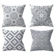 <Stock>Gray Geometric Pillow case40x40,45x45,50x50,60x60.70x70,Home decor cushion cover,Sofa pillow 