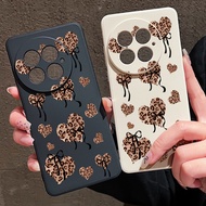 Leopard Print Hearts Pattren Lanyard Soft Phone Case For OnePlus 15 13 13T 12 13R 12R 11R Nord 5 Ace