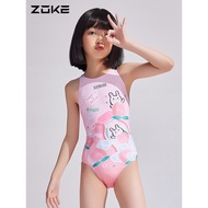Zoke Children's Swimsuit Girls' Triangle Professional Training Youth Competition zoke Girls' Competi