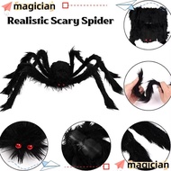 MAGICIAN Halloween Giant Realistic Spider, Plush Tricky Decoration Large Black Spiders,  Simulation 