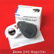 Carl Zeiss Optic D40 Magnifier Pocket Loupe 10X Zoom In German World's Top 1 Magnifier For Jewelry D