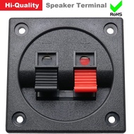 Speaker Box Panel Terminal Box Hole Round Socket Connector Cable Clamp Square 2 Holes 55mm