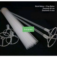 40 cm Balloon Stick + PVC Balloon Cup (1PCS) 40cm | PVC Balloon Stick PVC Balloon Stick