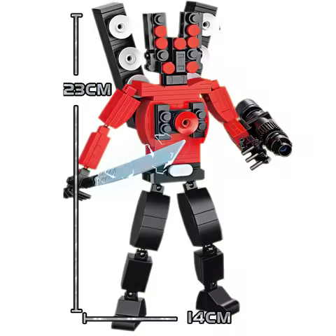 MOC Titan Speaker Man Skibidi Toilet Man Building Blocks Monitor Man Titan Camera Titan Monitor Tita