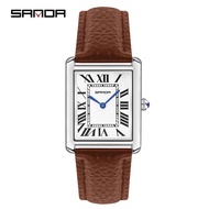 PROMO | JAM TANGAN PRIA ANALOG TALI KULIT SANDA 1108L | COD