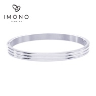 Imono Jewelry 9515IST Steel &amp; Glossy Stainless Bangle