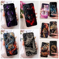 Phone Case For Motorola Moto G84 Cover XT2347-1 Luxury Dragon Cool Painted Soft Silicone Black Shell