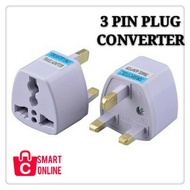 Universal 3 Pin Plug Adapter 2 Pin US EU Multi Pin To 3 Pin UK