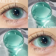 COD [จัดส่ง2-3วัน] MILL CREEK คอนแทคเลนส์ สีน้ำเงิน Light chasing cat 14.5mm 0.00องศา 12 เดือน ใส่สบ