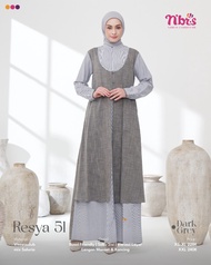 Gamis Nibras Terbaru Resya 51 Dark Grey