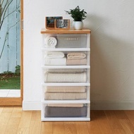 日本天馬 日本製 55面寬木質頂版五層抽屜收納櫃-DIY