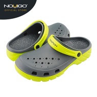 Novigo® Maverick Dual Density Men EVA Sandal (Husky Grey/Lawn Green)
