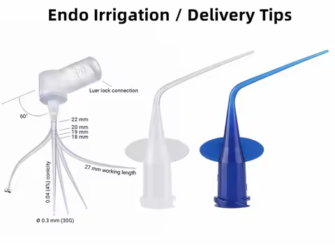 50Pcs Dental Irrigation Tips Dental Disposable Syringe Tip Dental Irrigation Tips