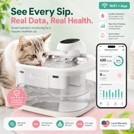 Smart Pet Water Fountain Auto Cat Water Dispenser 3.2L Large Capacity with WiFi App Monitoring Multi