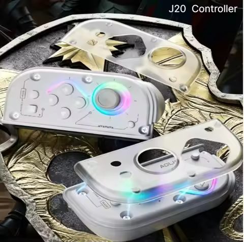 AOLION J20 Knight Switch Joycon, Hall Joystick Mechanical Buttons Turbo APP Macro Adjustable Vibrati