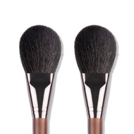 OVW 2 Pcs Goat Hair Flat Powder Makeup Brush Face Brush Set Soft Blush Brush Professional Cosmetics Make Up Tools