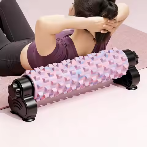 Massage Foam Roller Deep Back Stretching with Suction Cup Body Foam Roller with Holder for Home Stud