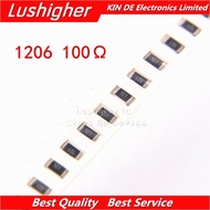 100pcs 1206 SMD Resistor 1% 100 Om 101 100 Om 100R