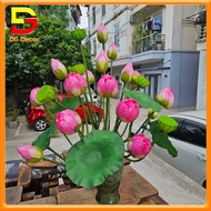 Bình Hoa Sen Quan Âm Cao Cấp Bình Hoa Lụa Giả Trang Trí Nhà Cửa Quầy Lễ Tân Nhà Hàng Khách Sạn DC-78