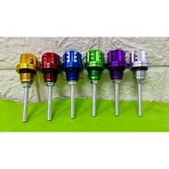 YAMAHA Universal Aluminium Alloy Cnc 4T Engine Oil Gauge Dipstick Oil Level Penutup Minyak Hitam Y15