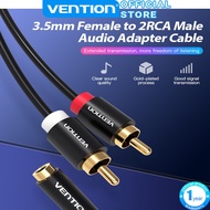 Vention 3.5mm to 2RCA Audio Cable 3.5mm Female to 2RCA Male Jack AUX