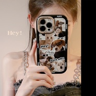 Magnetic Applicable Apple Phone Case Sunglasses Cat Dog Acrylic Phone Protective Case