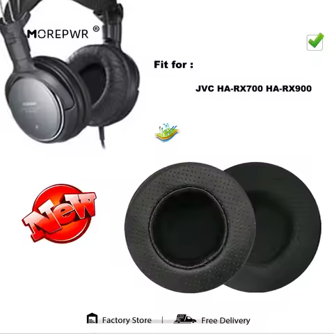 Replacement Ear Pads for JVC HA-RX700 HA-RX900 HA RX 700 900 Headset Parts Leather Cushion Velvet Ea
