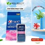 Crest 3D Whitestrips Sensitive White teeth whitening strips - For Sensitive teeth, genuine USA produ