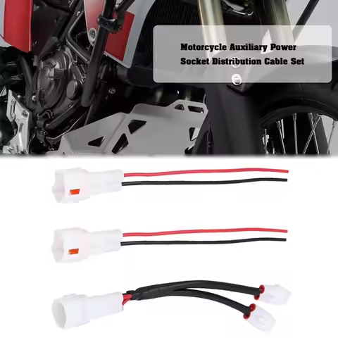 For Yamaha Tenere 700 Super Tenere Conector Motorcycle Power Outlet Splitter Kit USB Charger Cable S