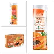 Avon Naturals Papaya Hand and Body Lotion/Shower Gel/Bar soap