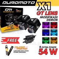DUROMOTO X1GT X1-GT X1 GT Lens MODIF DEMON DEVIL EYE Performance Series Mini Laser LED Fog Lamp for 