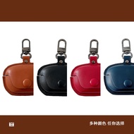 【Fashion】Ins Solid Color Simple Soft Shockproof Leather Earphone Protective Case Compatible Compatib