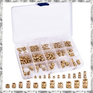 [I O J E] 340PCS 340PCS M2 M2.5 M3 M 4 M 5 M6 Metric Knurled Nuts Assortment Set Threaded Insert Nut