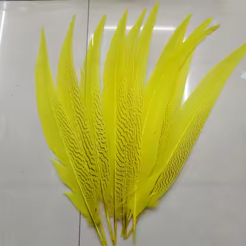 Beautiful 40-75 CM Silver Pheasant Tail Feathers 50 pcs Wedding Decorations lady amherst yellow silv