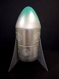 二手 Tiffany銀色火箭月餅罐25cm高 可作家居擺設或糖果盒（没有包裝外盒）