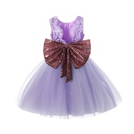 ZZOOI Big Bow Sequins Sleeveless Princess Dress for Baby Girl Flower Girl Dress Weddings Party Elega