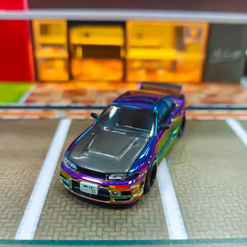 1:64 Pop Race Skyline GT-R R33 Magic Chrome China Foshan APA Expo 2025（No box）
