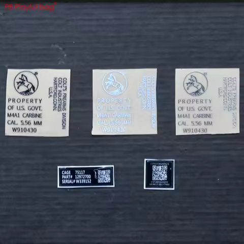 Outdoor CS M4 gel ball gun metal Sticker CS Model DIY Metal Sticker refitted parts SCAR Lehui AK LDT