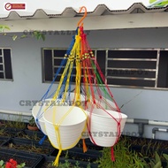 TALI TAMBANG GANTUNGAN POT BUNGA TANAMAN HIAS MACRAME  - GANTUNGAN POT