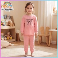 Tinytreasures19 1yr-9yrs old Longsleeve Pyjama Pure Cotton Set for Boy- Fashion OOTD- Sleepwear OOTD
