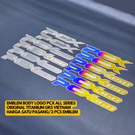 EMBLEM BODY LOGO PCX 150 160 CBU ALL SERIES TITANIUM GR5 ORIGINAL VIETNAM