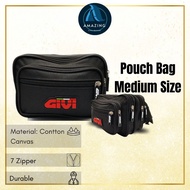 BS Pouch Bag Cotton Canvas Fabric Men Waist Bag Multi-Compartment Bag Tali Pinggang Lelaki 腰包