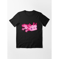 Cute Children's T-Shirt Minecraft Pink Axolotl T-Shirt
