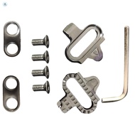 SPD Cycling Cleats - Durable Metal Cleats with Accessories for Stability Power Transfer