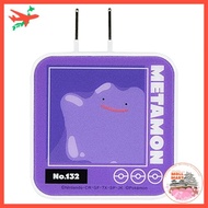 USB/USB Type-C AC Charger Adapter Gourmandise Pokemon Ditto POKE-815C (Type-C 5V 3A / Type-A 5V 2.4A