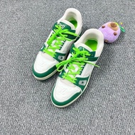 LV白綠trainer休閒運動鞋