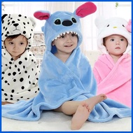 ◊ ✧ ◪ Flannel Hooded Baby Bath Towel For Baby Towel Pranela For Newborn Baby Swaddle Kulambo