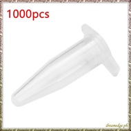 [S D K G] 1000 Pcs 0.2ml Round Bottom Centrifuge Tubes w Attached Caps Clear White