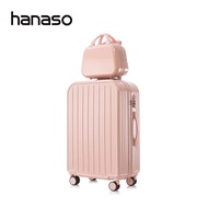 Hanaso กระเป๋าเดินทาง 20นิ้ว 24นิ้ว 28นิ้ว กระเป๋าเดินทางล้อลาก มีรหัสล็อค กระเป๋าล้อลาก หิ้วขึ้นเครื่องได้ กระเป๋าเดินทางล้อคู่ Luggage
