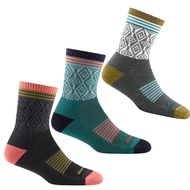[Darn Tough United States] Women Hiking Wool Socks Sm Gray Blue Green Charcoal Socks/Hiking Socks/Sp